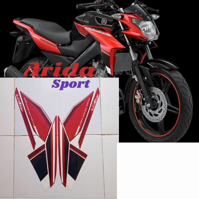 striping sticker lis body yamaha new vixion advance nva thn 2015 2016 hitam merah stiker motor vixio