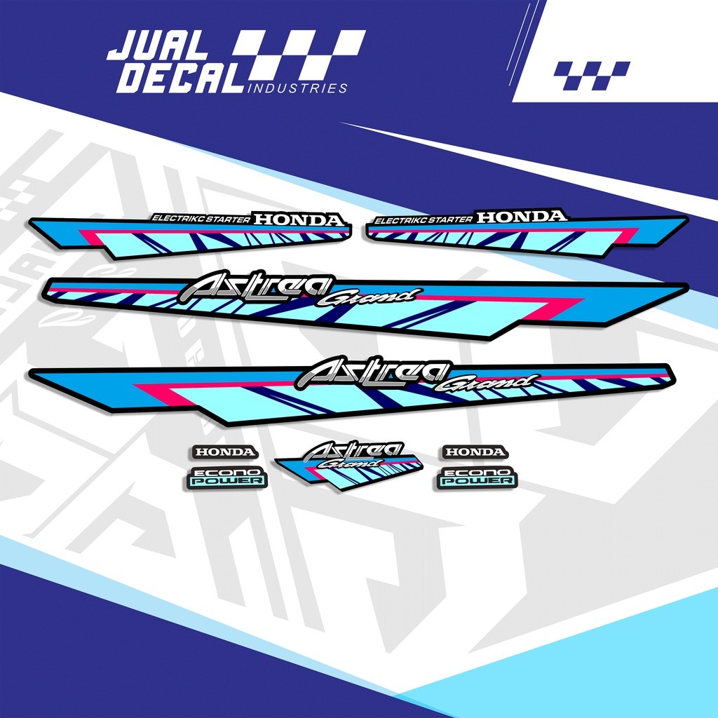 Striping Astrea Grand Variasi 1993  Stiker Astrea Grand Motif Klasik Original Lis Astrea Grand Bulus