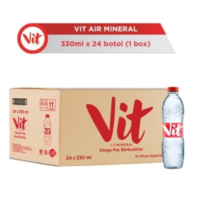 

Vit Botol Air Mineral 330 ml. 1 Dus isi 24 pcs.