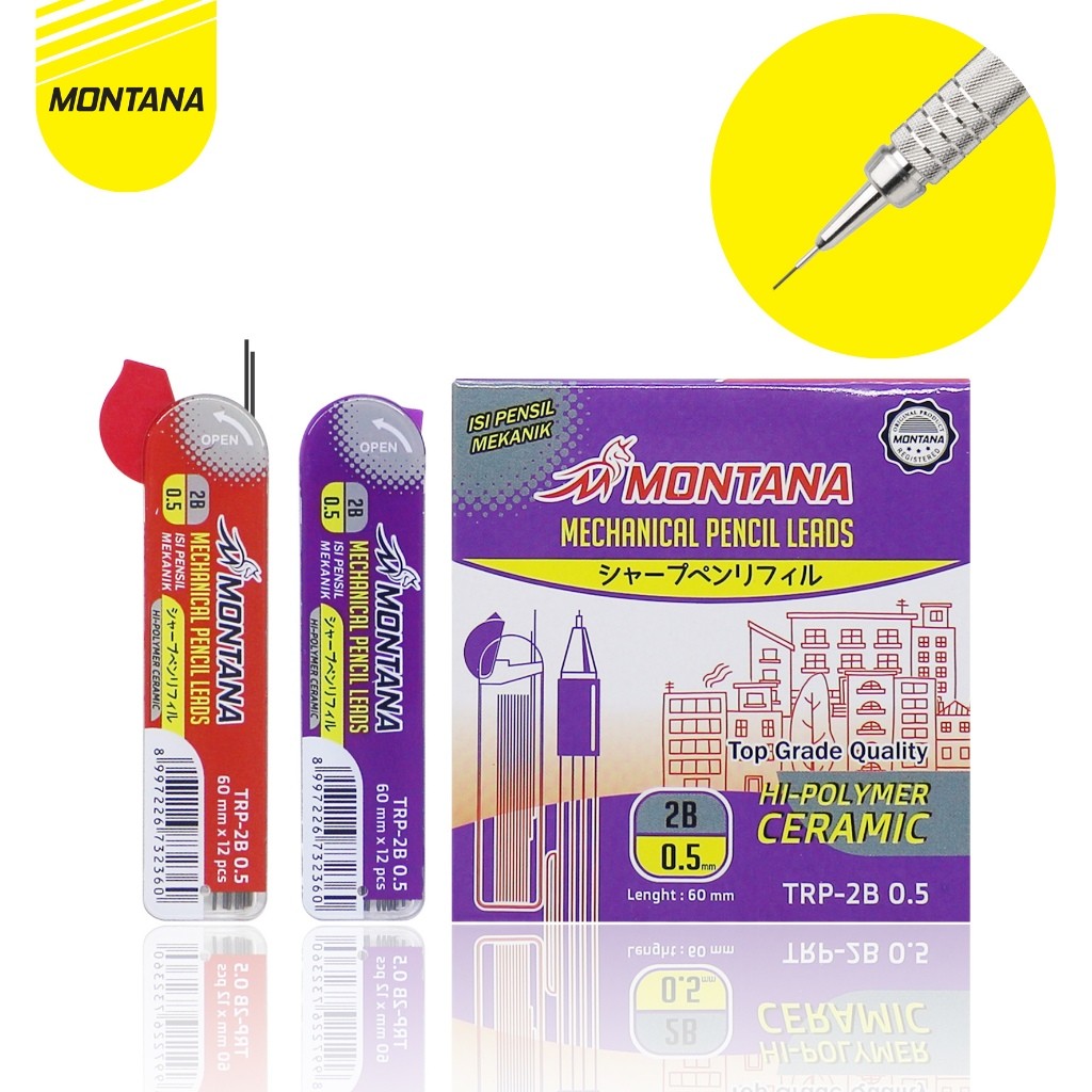 

Montana Refill Pencil / Isi Pensil Mekanik Montana 0.5mm / TRP-2B 0.5