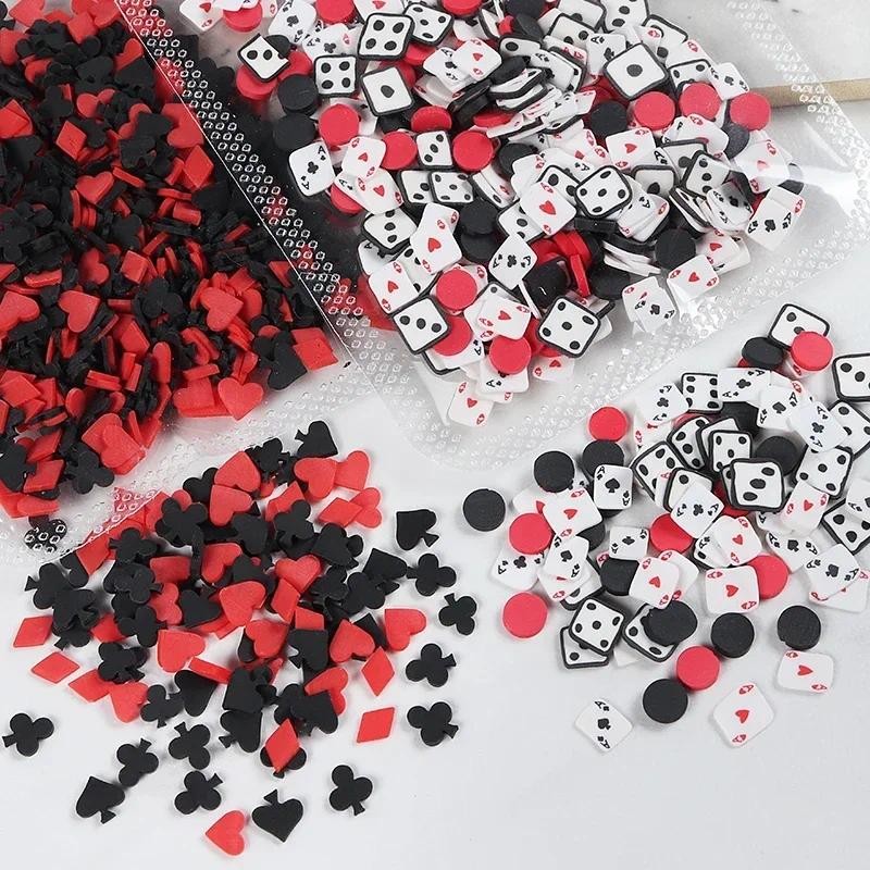 

10g Resin Filling Poker Polymer Clay Slices Playing Card Flakes Filler For Epoxy Resin Moule Epoxy Silicone Pendant DIY Supplies