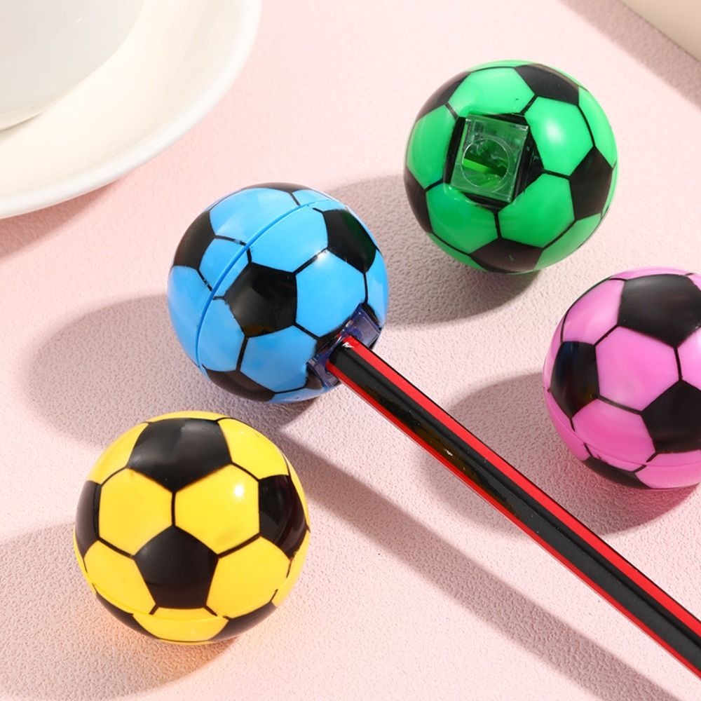 

5PCS Basketball Football Baseball Mini Pencil Sharpener Single-hole Watermelon Shaped Funny Shape Sharpener Writing Sketching