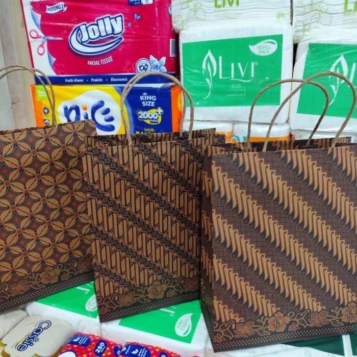

paper bag polio batik merek Kiki isi 10 pcs