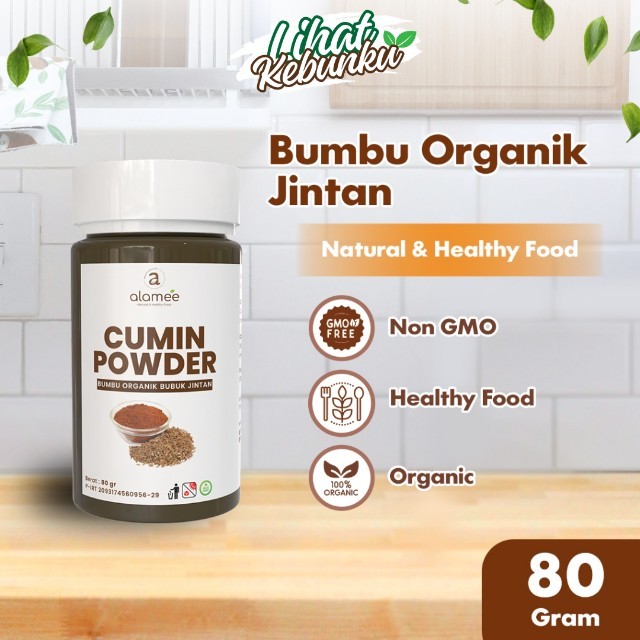 

ALAMEE Bumbu Dapur Jintan Bubuk Cumin Powder Bumbu Dapur Instan Jinten Caraway Rempah Masak 80gr LIHAT KEBUNKU