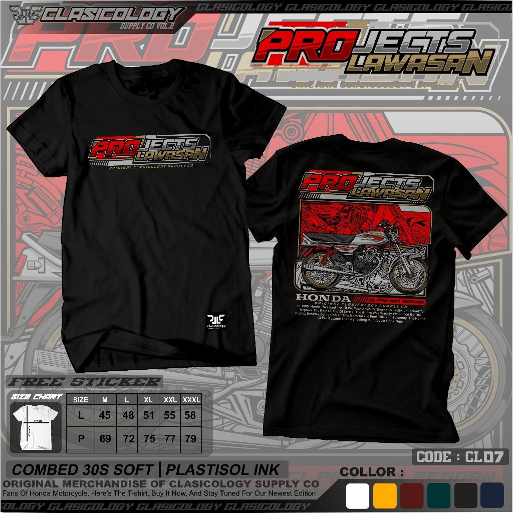 Kaos promax kaos gl  kaos honda kaos herex kaos murah berkualitas kaos clasicology CL07