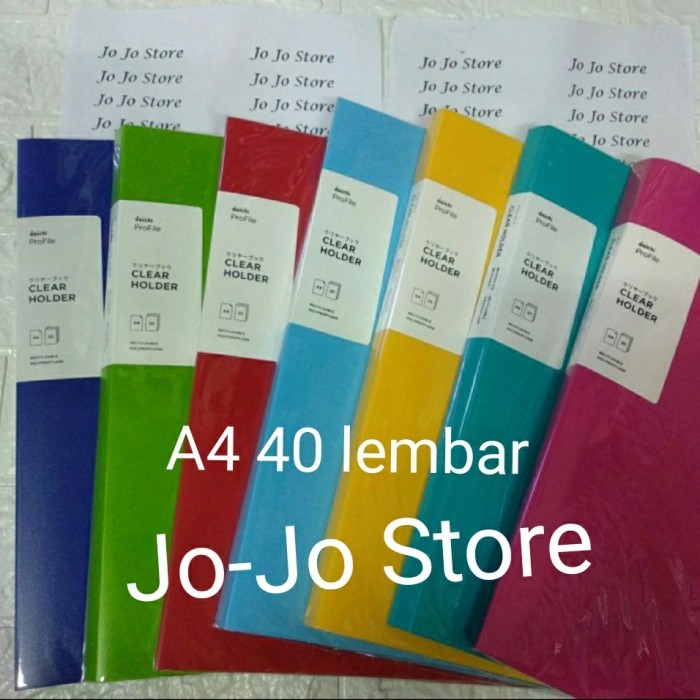 

Andma Daiichi Clear Holder Display Album A4- 40 Pocket DPR06A4-60