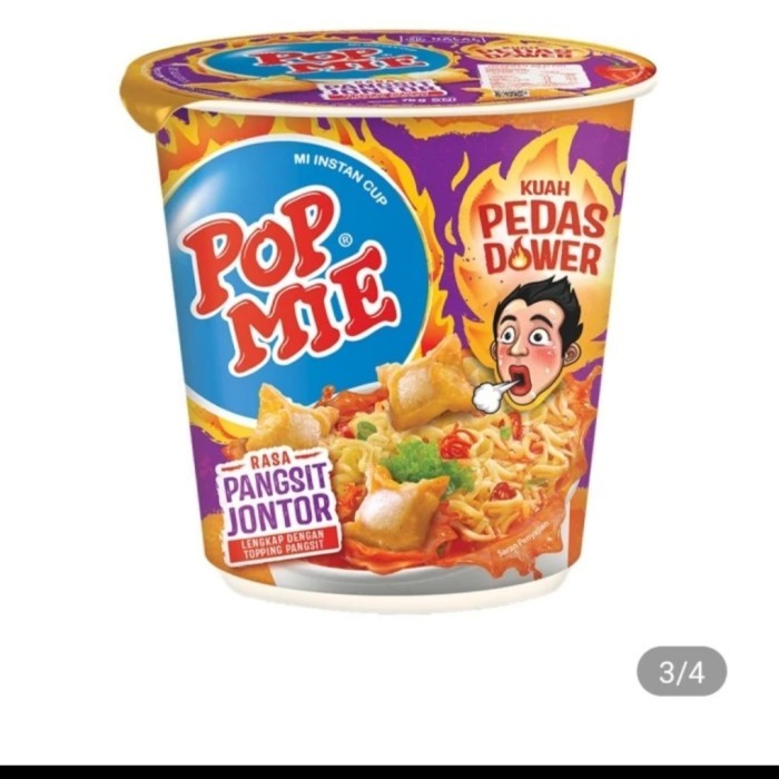 

pop mie pedas dower pangsit jontor