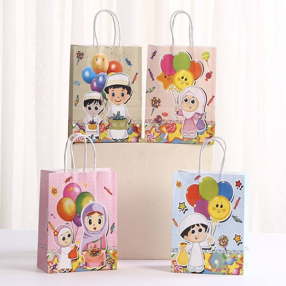 

PAPERBAG LUCU RAMADHAN/KANTONG JAJAN SOUVENIR ULANG TAHUN/ HAMPERS EID MUBARAK 2025