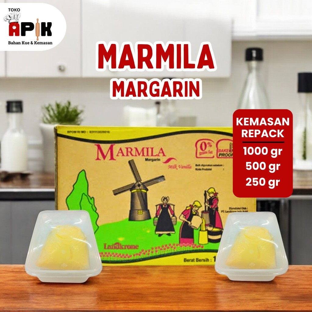 

MARMILA Margarin Krim Rasa Susu Vanila Kemasan Repack 250 gram / 500 gram / 1000 gram