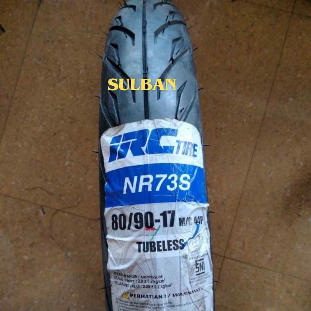 Ban IRC NR 73 S size 80/90 R17 - Tubeless Ban Belakang Supra x 125, Revo,Blade 125,  Jupiter Z1, Veg