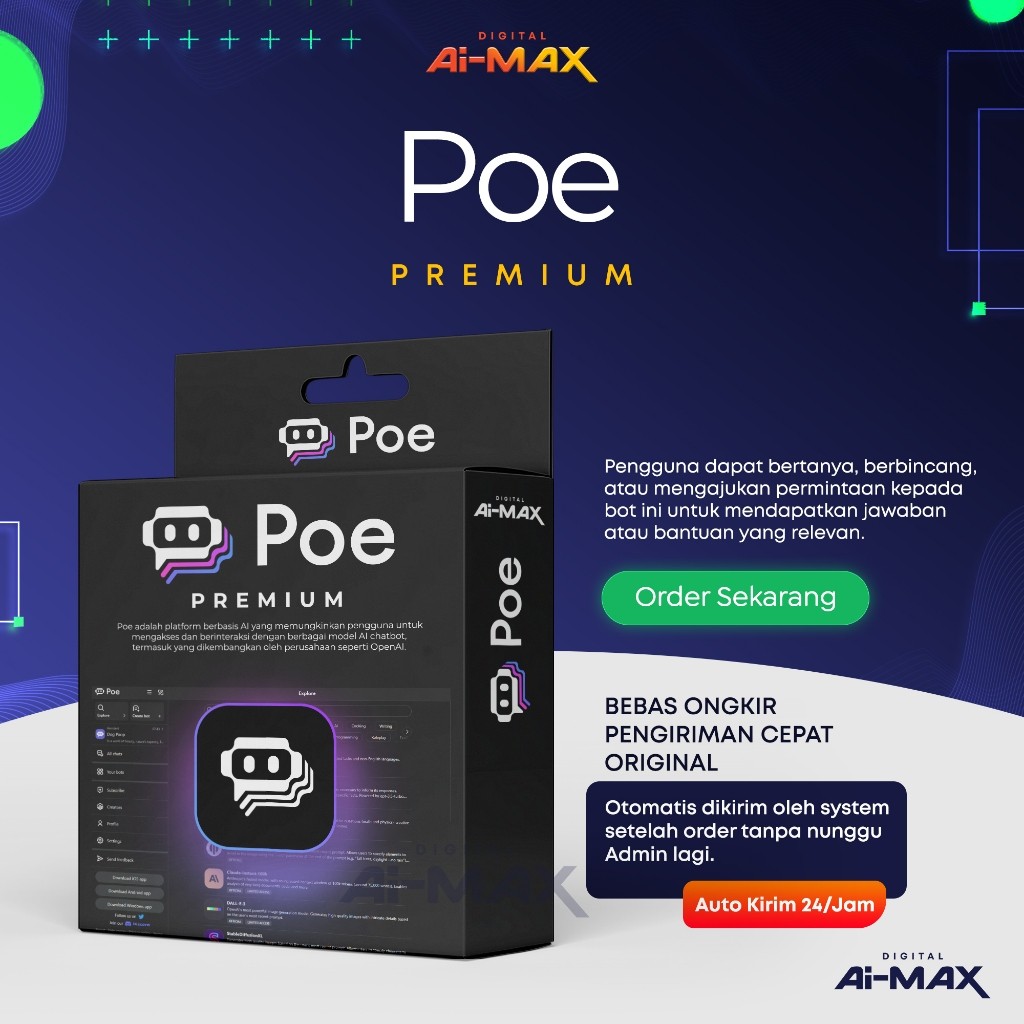 Poe AI Premium | Multi AI Chat Assistant Tercanggih