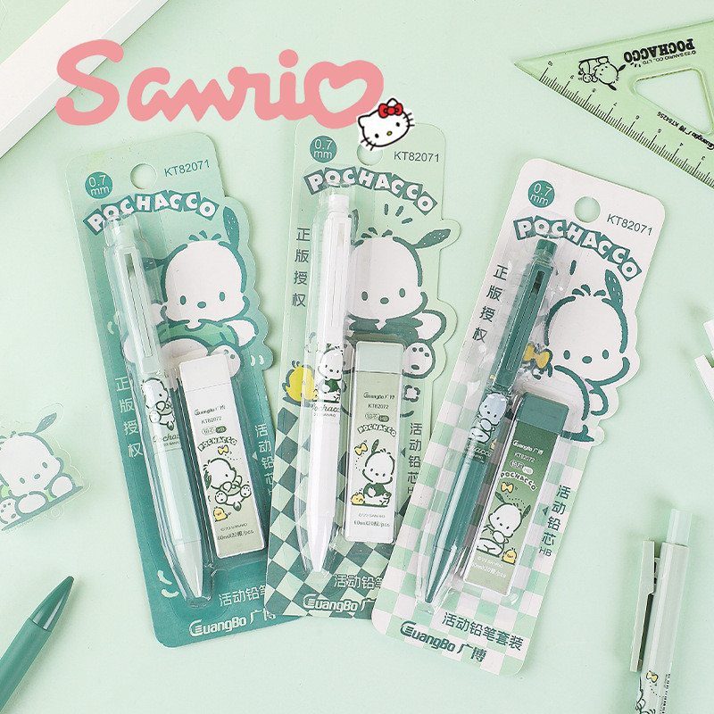 

Sanrio Character Pochacco Mechanical Pencil 0.7mm Hb Student Stationery Wholesale 3color Kawaii Writing Painting Instrument Gift