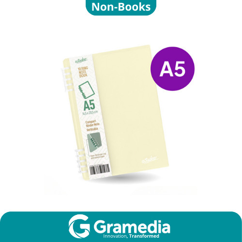 

[Gramedia Cijantung] Estudee 10Ring Notebook A5 Ivory