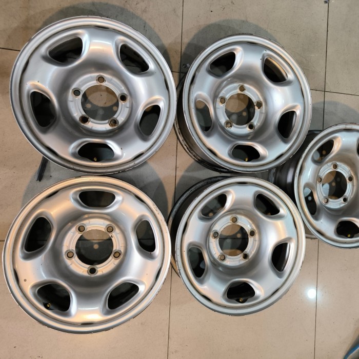 5 buah Velg Bekas Jeep 16x7.0 5H 139.7 et0 Ring 16 R16 lebar 7 Mobil suzuki Jimny Grand Escudo Vitar