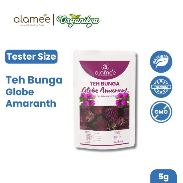 

Teh Bunga Globe Amaranth Tea Herbal Kering Organik Herbal Organic Asli Dried Flower Alami 5 Gr organikya