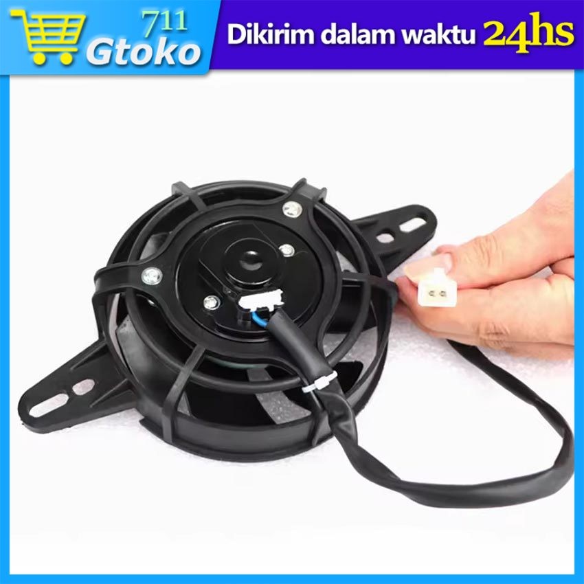 Kipas Radiator Motorcycle Radiator Fan Extra Fan Motor Trail Buggy ATV 150cc 200cc 250cc