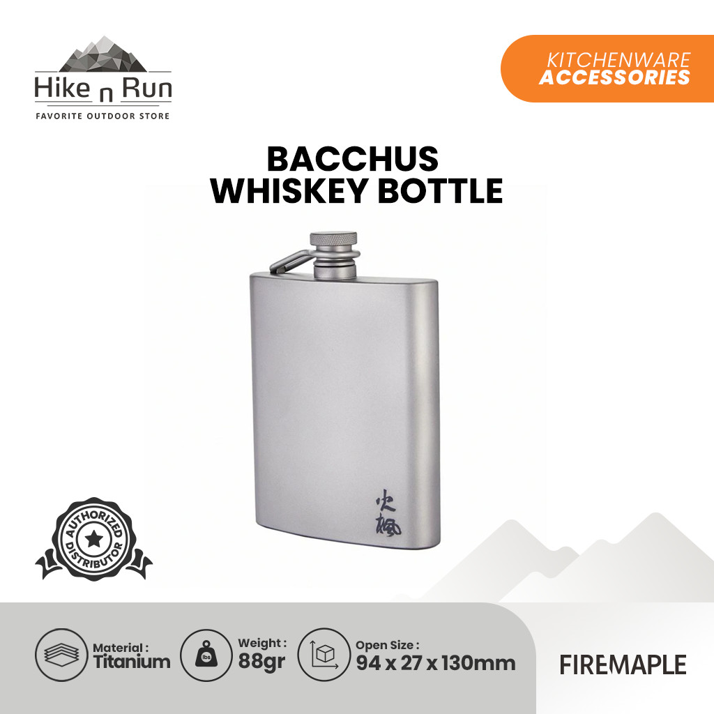 FireMaple Bacchus Botol Whiskey Titanium