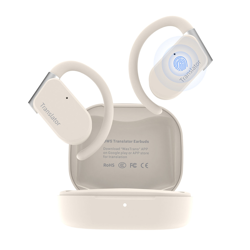 

Wooask M9 Translator Earbuds,Open-Ear Headphones,Two-Way Instant Translator Device,144 Languages ,98% Accuracy,Use with APP