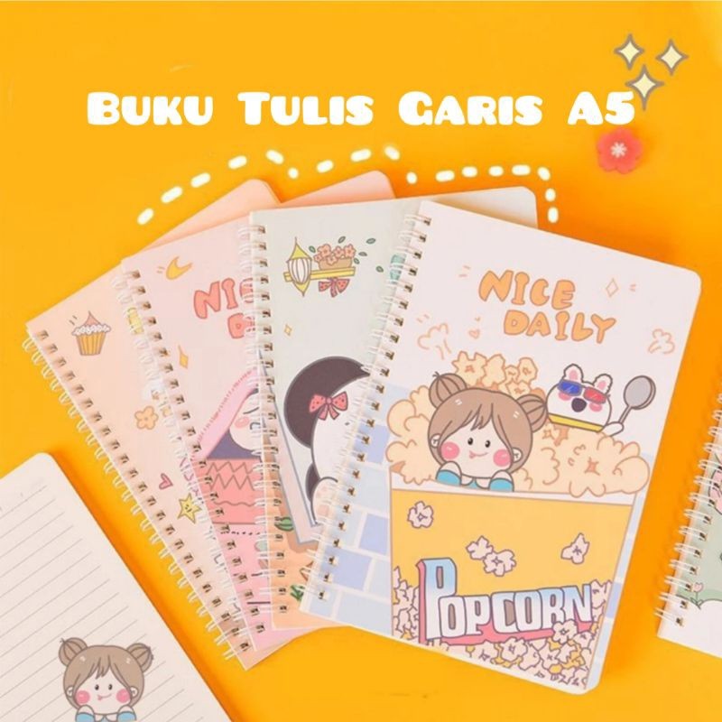 

DRIO Buku Tulis Garis A5 /Notebook A5 Motif/ Buku Tulis Sekolah isi 60 Lembar