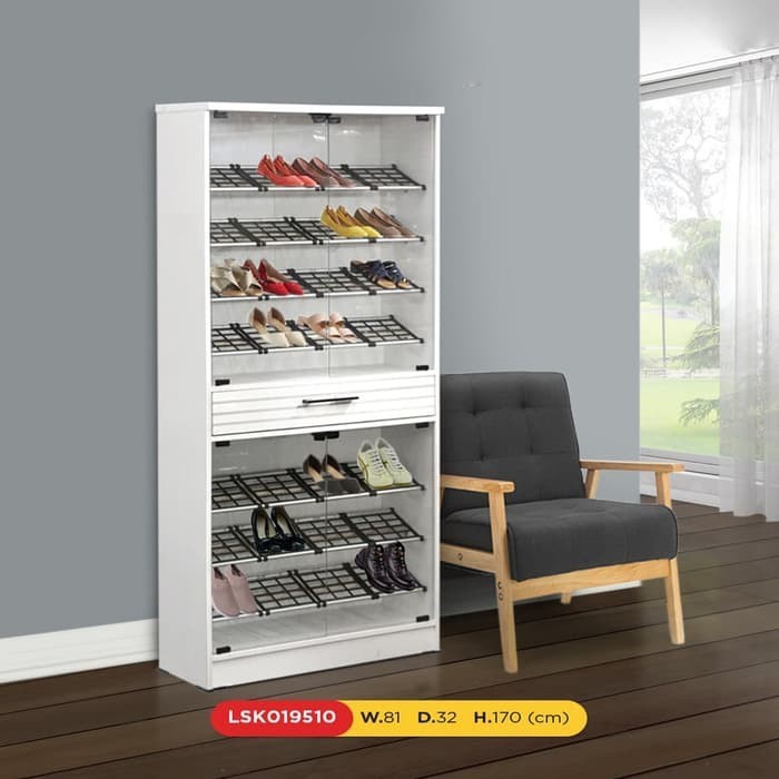 Rak Sepatu Besar / Lemari Sepatu besar, putih elegan