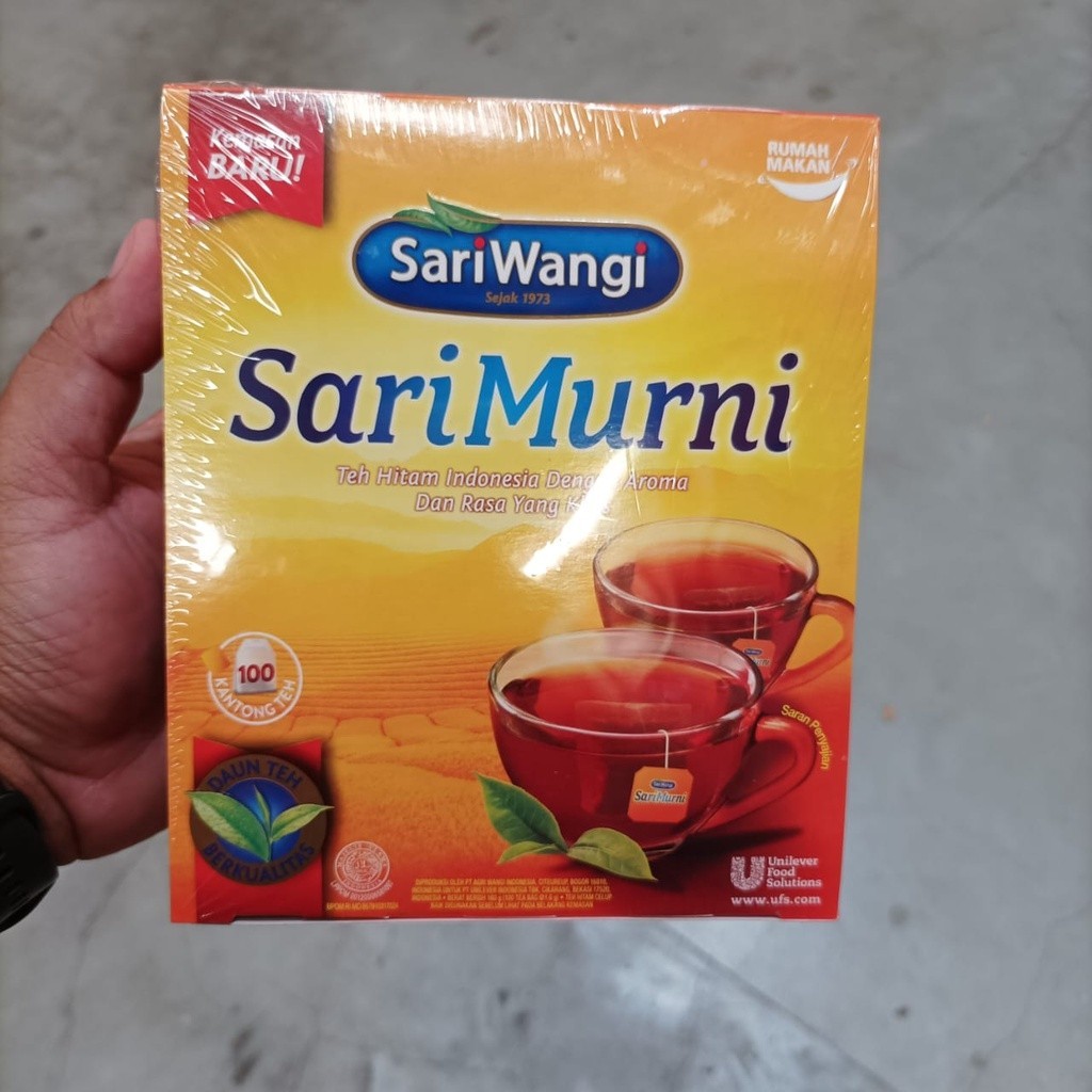 

Sariwangi Teh Sarimurni Teh Hitam Celup Isi 100 Kantong Teh