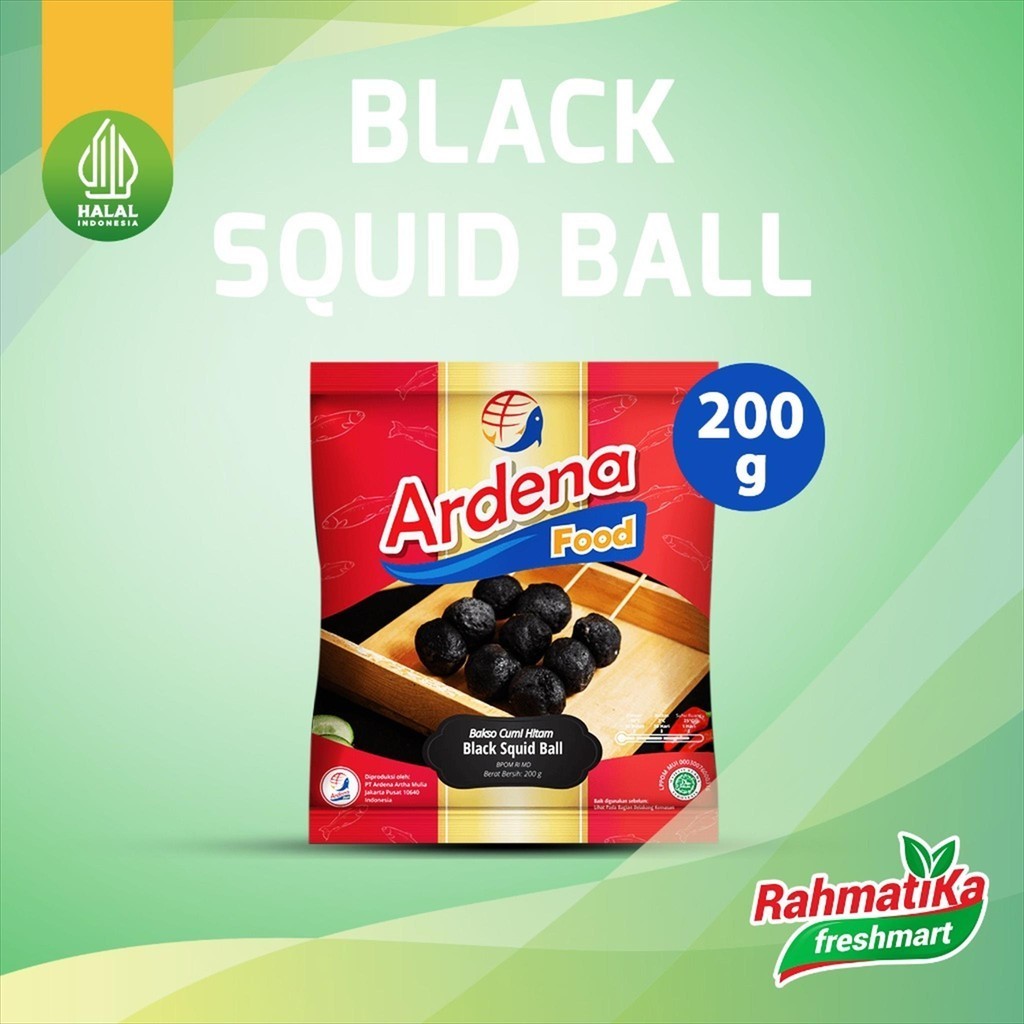 

Ardena Food Black Squid Ball / Bakso Cumi Hitam 200g