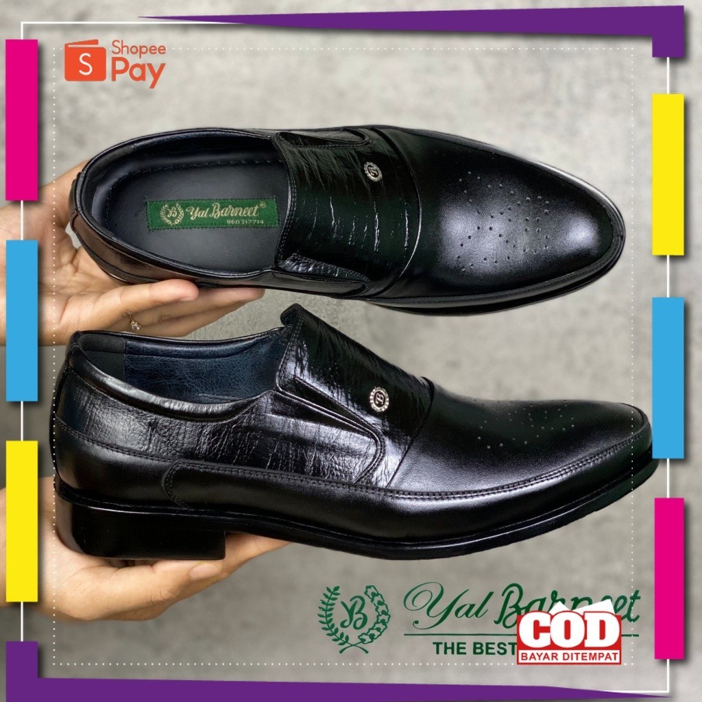 UKURAN SIZE 37 38 39 40 41 42 43 44 45 / Sepatu Pantofel Pria Pantopel Kantor Kulit Sapi Asli Fantop