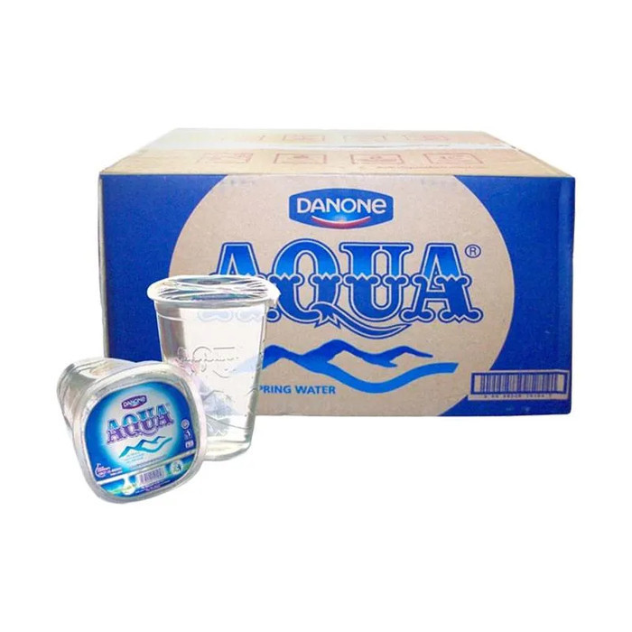 

AQUA 220 mL/48 Cup Aqua Air Mineral Gelas 220ml 1dus/carton(48pcs)