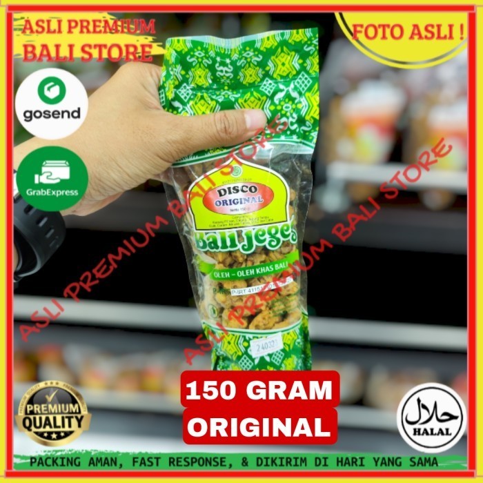 

OLEH OLEH MAKANAN CEMILAN CAMILAN SNACK KULINER KHAS ASLI ORI ORIGINAL BALI KACANG DISCO JEGEG 150 GRAM GR