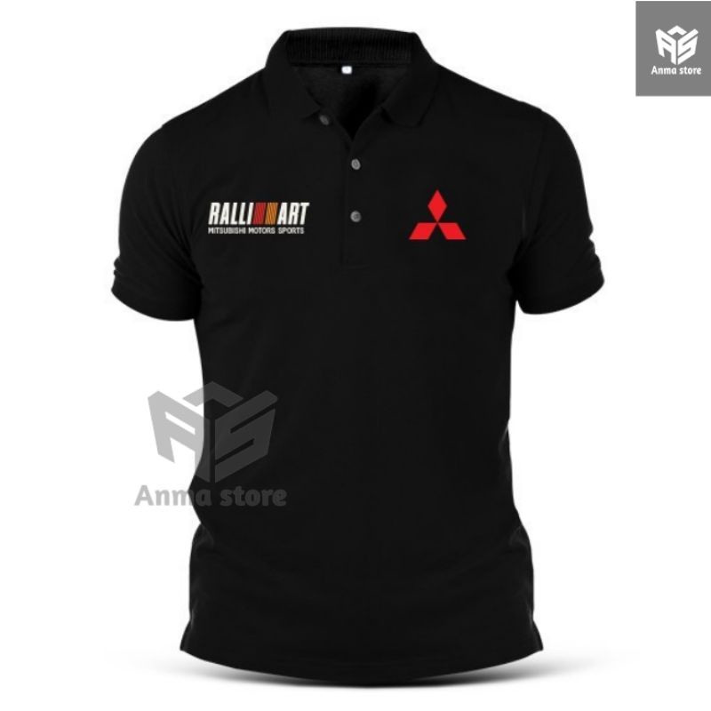 Kaos Kerah Polo shirt Mitsubishi Motors Sport