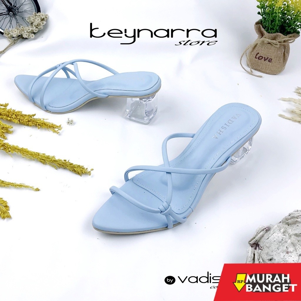 Sepatu pesta cewek- Keynarra Sendal Wanita Santika Heels Kaca CM 405