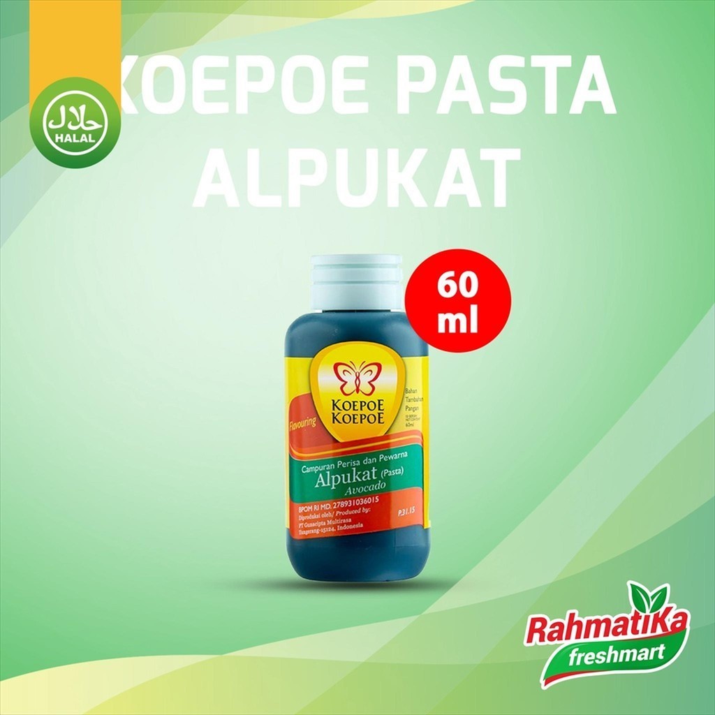 

Koepoe Koepoe Perisa dan Pewarna Pasta Alpukat / Avocado 60 ml