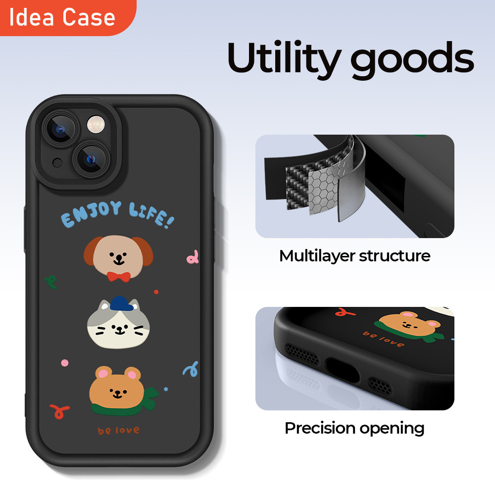 Idea case TPU hp 14plus iphone15promax Apple 13pro imut apple12 11 tahan air xr orisinalitas x xs ha