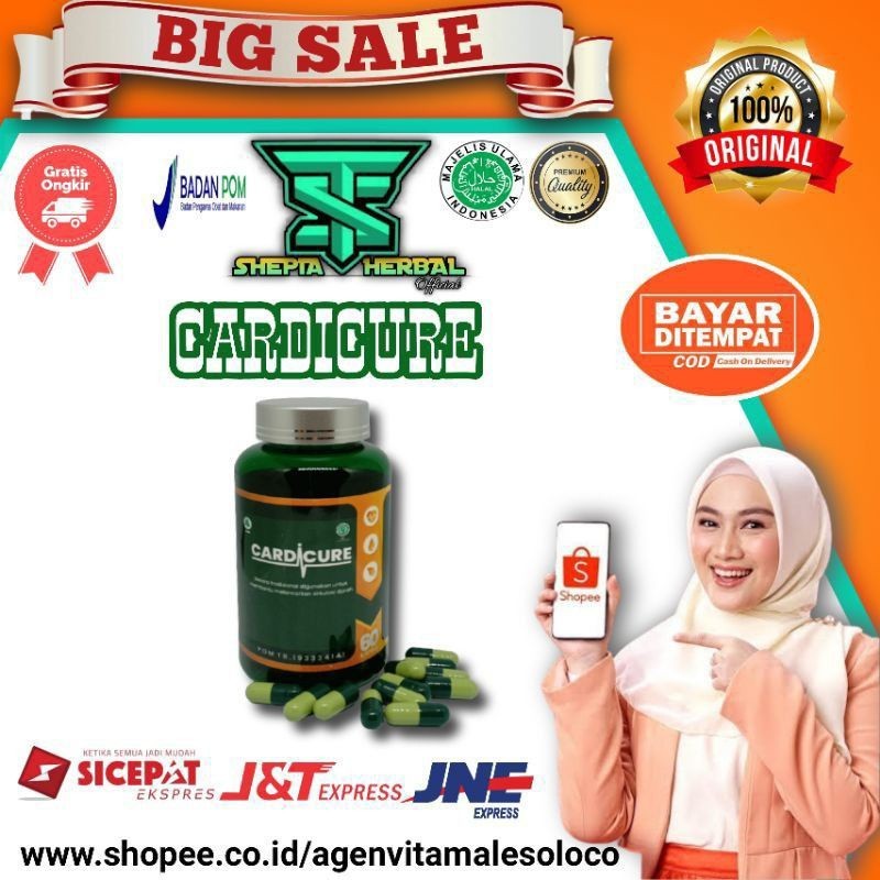 Cardicure Original Obat Darah Tinggi Kolesterol Jantung Koroner Herbal