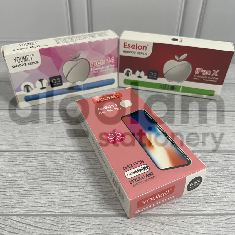 

ECER ( 1 PCS ) Pulpen Gel Pen Ipen X 0.5 mm