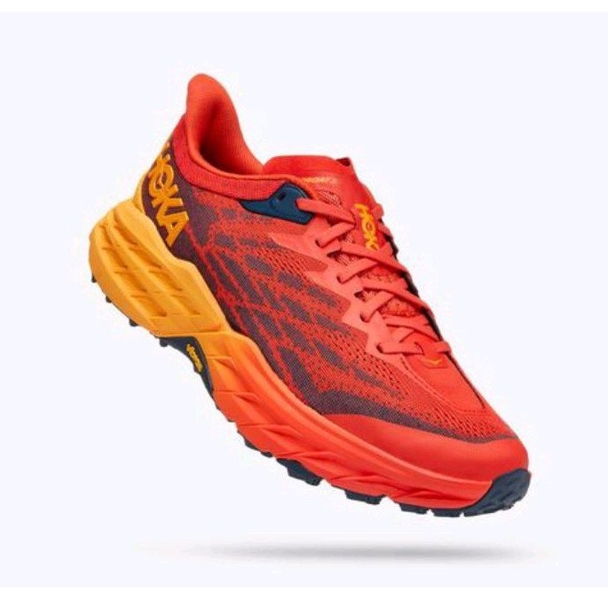 HOKA SPEEDGOAT 5 WIDE MEN'S TRAIL RUNNING SHOES - FIESTA RADIANT YELLOW