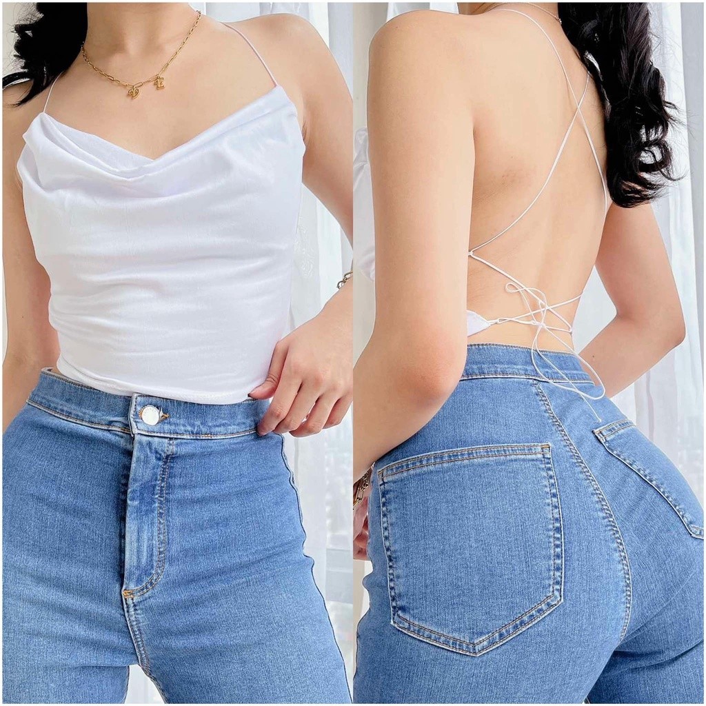 STRING BACKLESS Crop Top