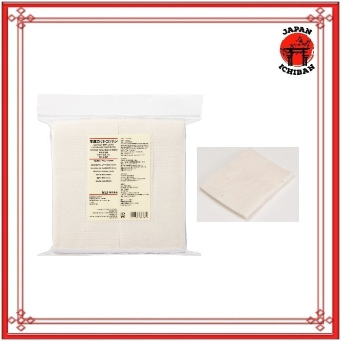 MUJI Organic Cotton 180pads - Kapas Wajah Muji  Jepang