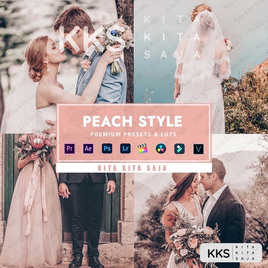 Peach Style - Premium Preset Lightroom Foto dan Video LUT LUTs VN Android IOS & PC Premiere Pro Davi