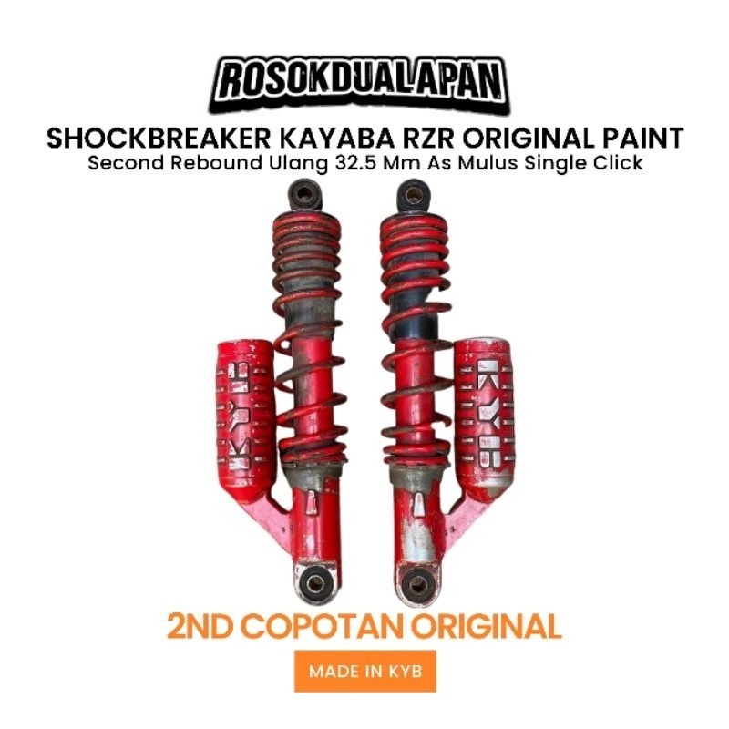 PROMO BESAR BESARAN Shockbreaker Shock Belakang Kayaba KYB RZR Rebound 320 Mm Merah Second Original 