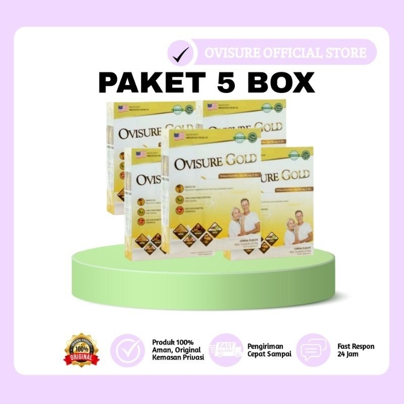 

PAKET 5 BOX OVISURE GOLD MILK SUSU OBAT TULANG DAN SENDI YG SEHAT 100%