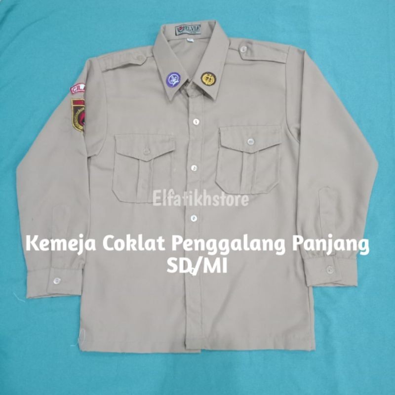 Baju Penggalang Pramuka Seragam sekolah SD Laki-laki & perempuan