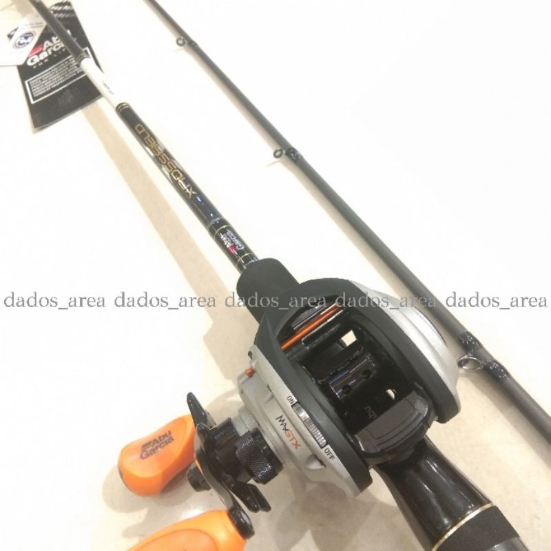 Paket Baitcasting Abu Garcia MAX STX & Xrossfield Satu Set
