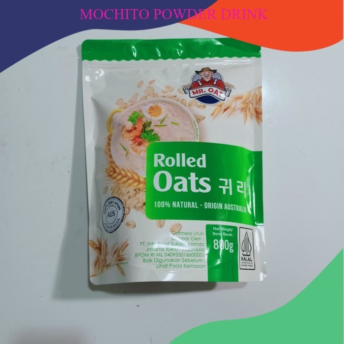 

mr oat rolled oat 800 gr/rolled oat hijau 800 gram