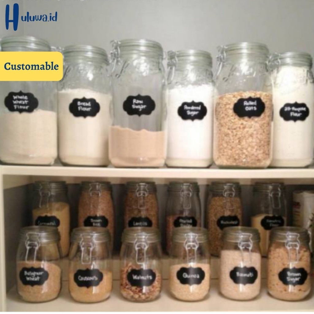 

[MURAH] Stiker Label Bumbu Dapur /Organizer/ Pantry Waterproof + Spidol/Kitchen Seasoning Label Stickers