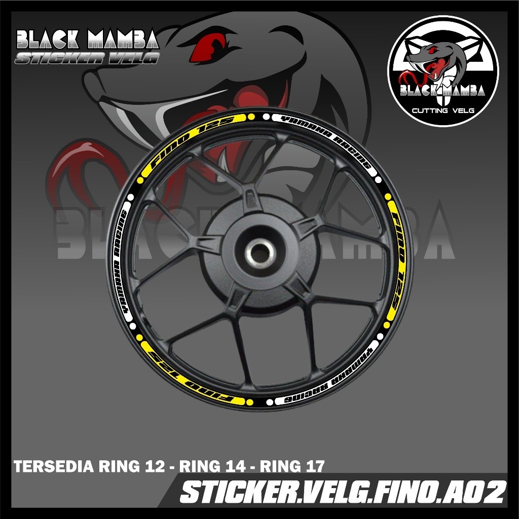 STICKER VELG FINO- STIKER LIS LIST VARIASI BAN/VELG YAMAHA FINO A02