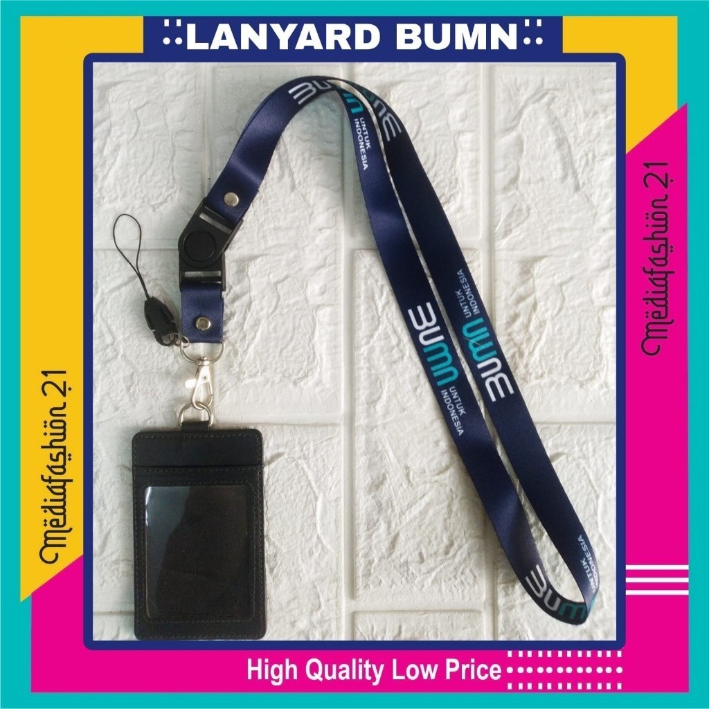 

Lanyard Tali Gantungan ID Card BUMN Free Strap Gantungan HP/Flashdisk