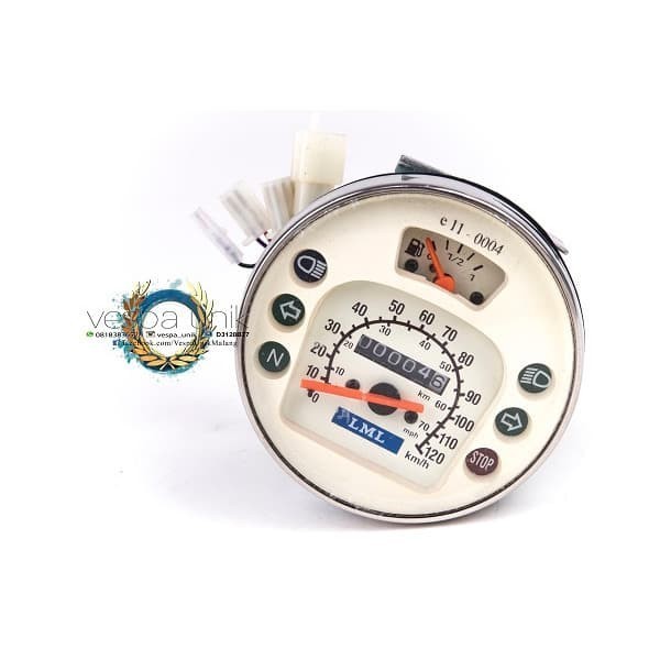 Speedometer Speedo Vespa NewPX New PX LML Putih -SBS34