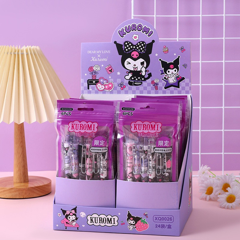 

Pulpen Gel 0.5mm Mekanik SANRIO isi 6pc