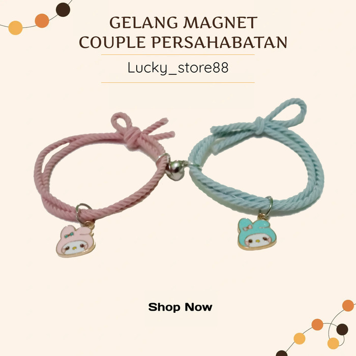 Gelang Couple Magnet 2 pcs Best Friend Pasangan Persahabatan - Bear Boba